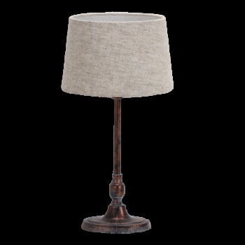 Distribuidor - Lâmpadas Diversas | Sobre Mesas Decoração | SOBREMESA GUPPY 1XE27 MARRON RUSTICO 39X20X20 CM Ref: 133771002